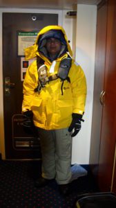 Man in yellow winter gear