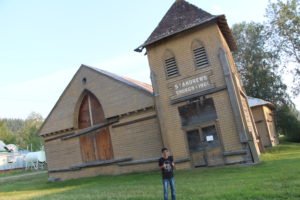 Sinking church in Dawson City