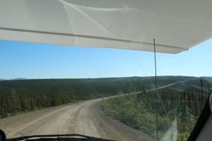 Gravel road through Arctic