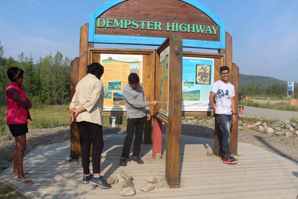 The start of Dempster Highway
