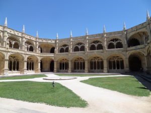 The lawn of the monastery