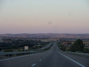 Portuguese highways are nearly empty